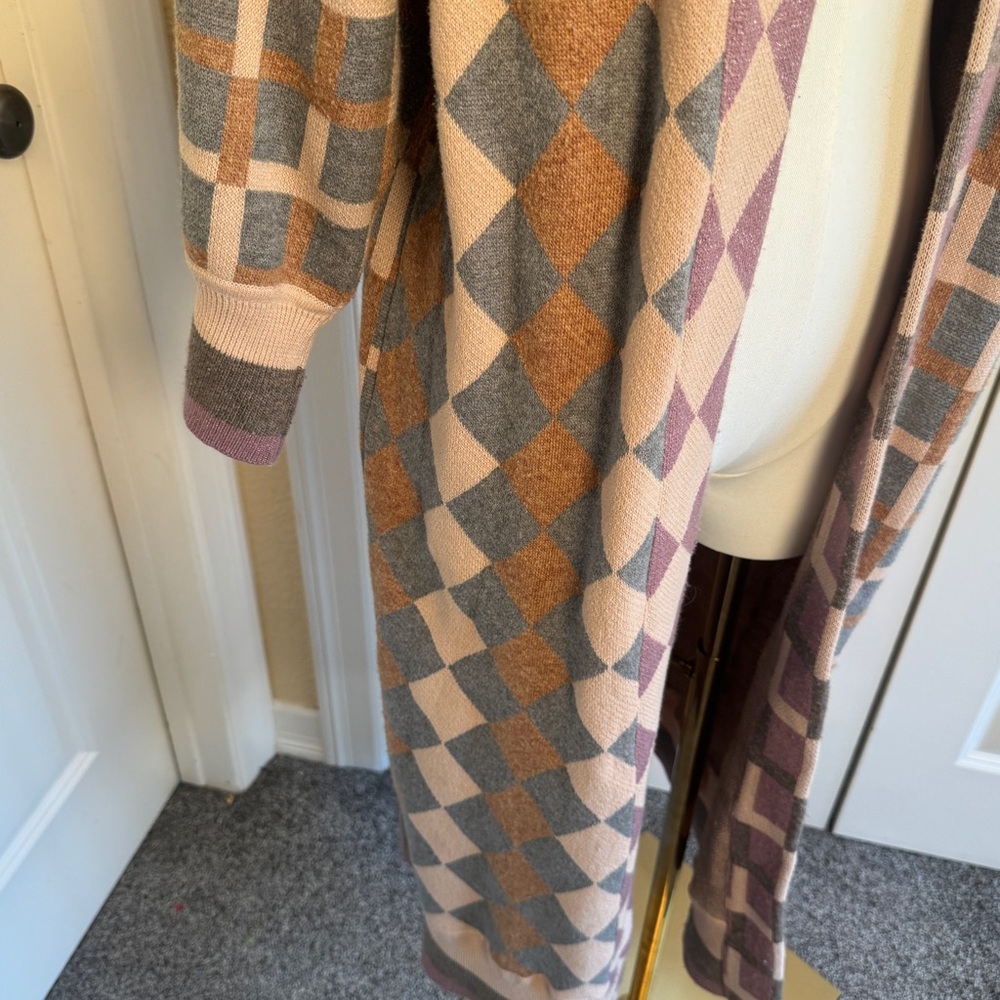 Anthropologie Liv Duster Kimono Block Multicolor Conditions Apply O/S - Picture 4 of 7